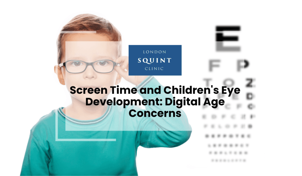 screen time children eye development digital