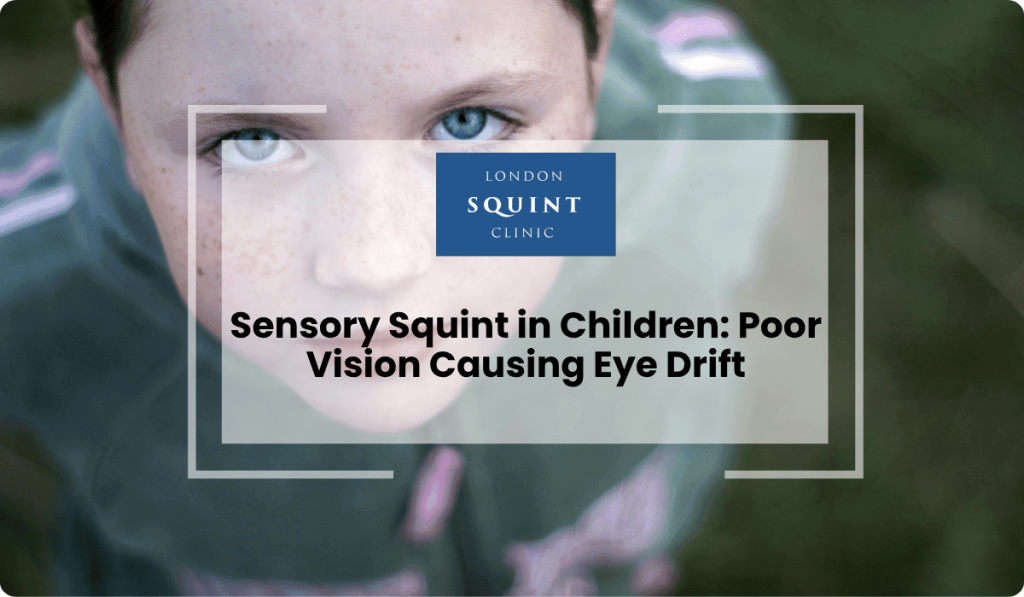 sensory squint children poor vision eye drift