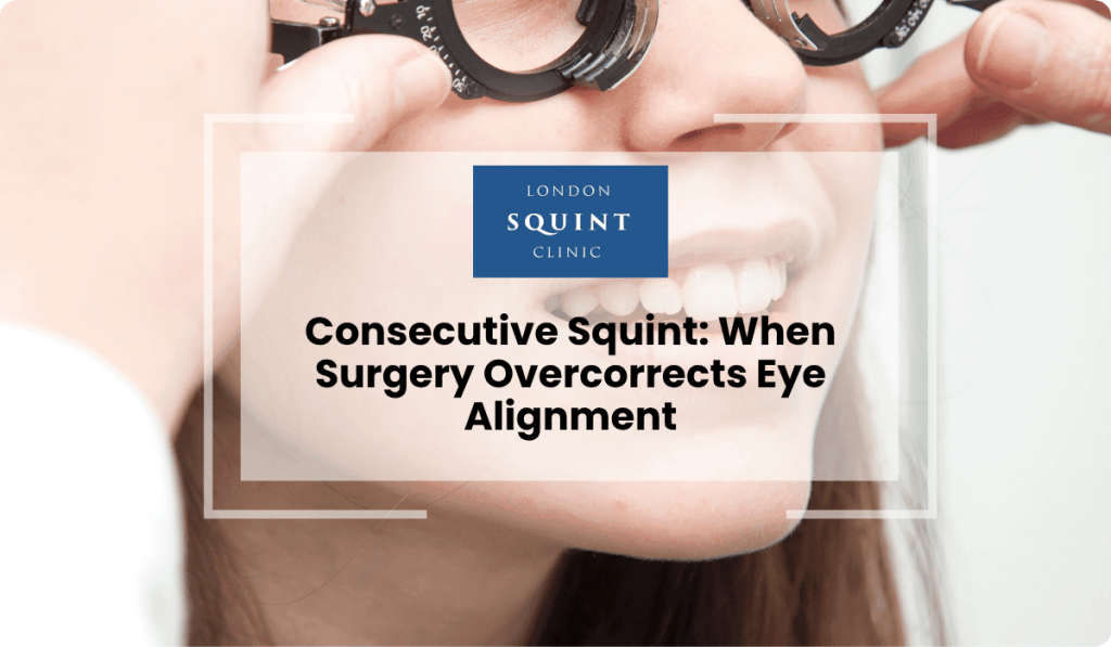 consecutive squint surgery overcorrects eye alignment
