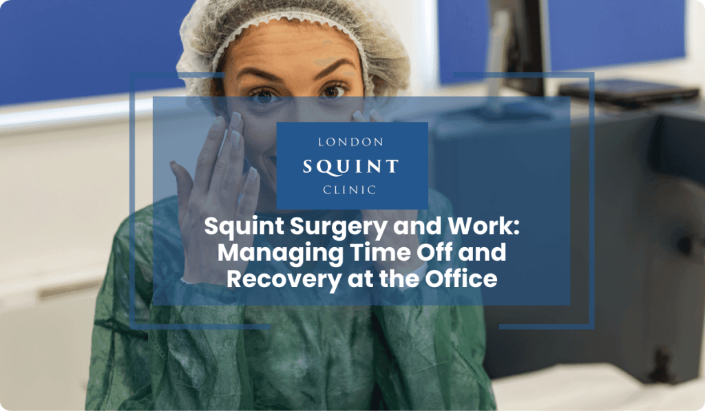 squint surgery work time off office recovery