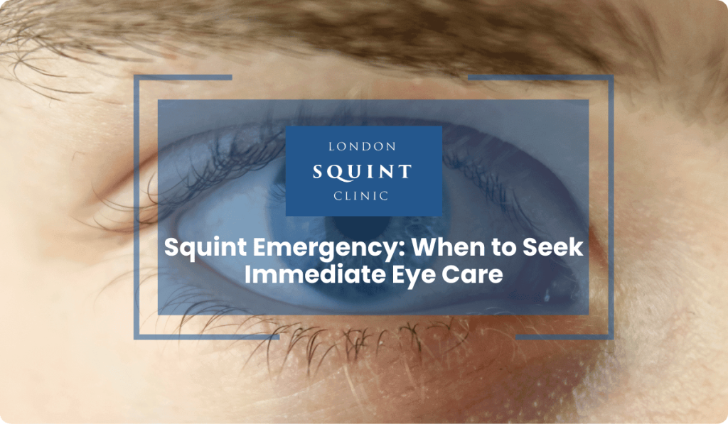 squint emergency immediate eye care children